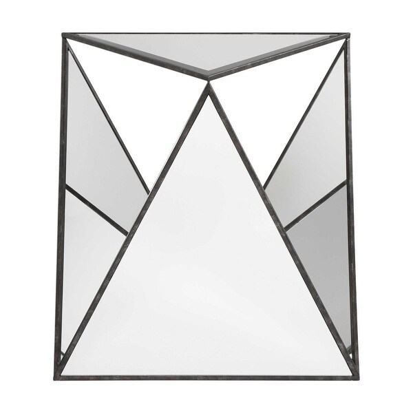 26” Hilaire Tripod Mirrored Accent Table - N/A