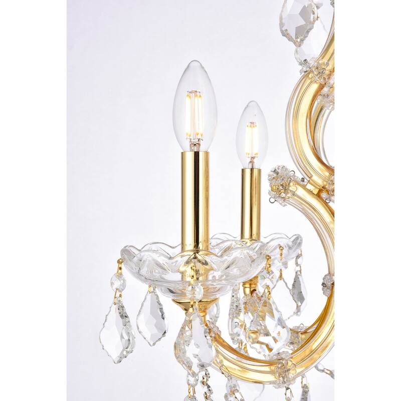 Fleur Illumination Collection Pendant D:20in H:25in Lt:6 Gold Finish