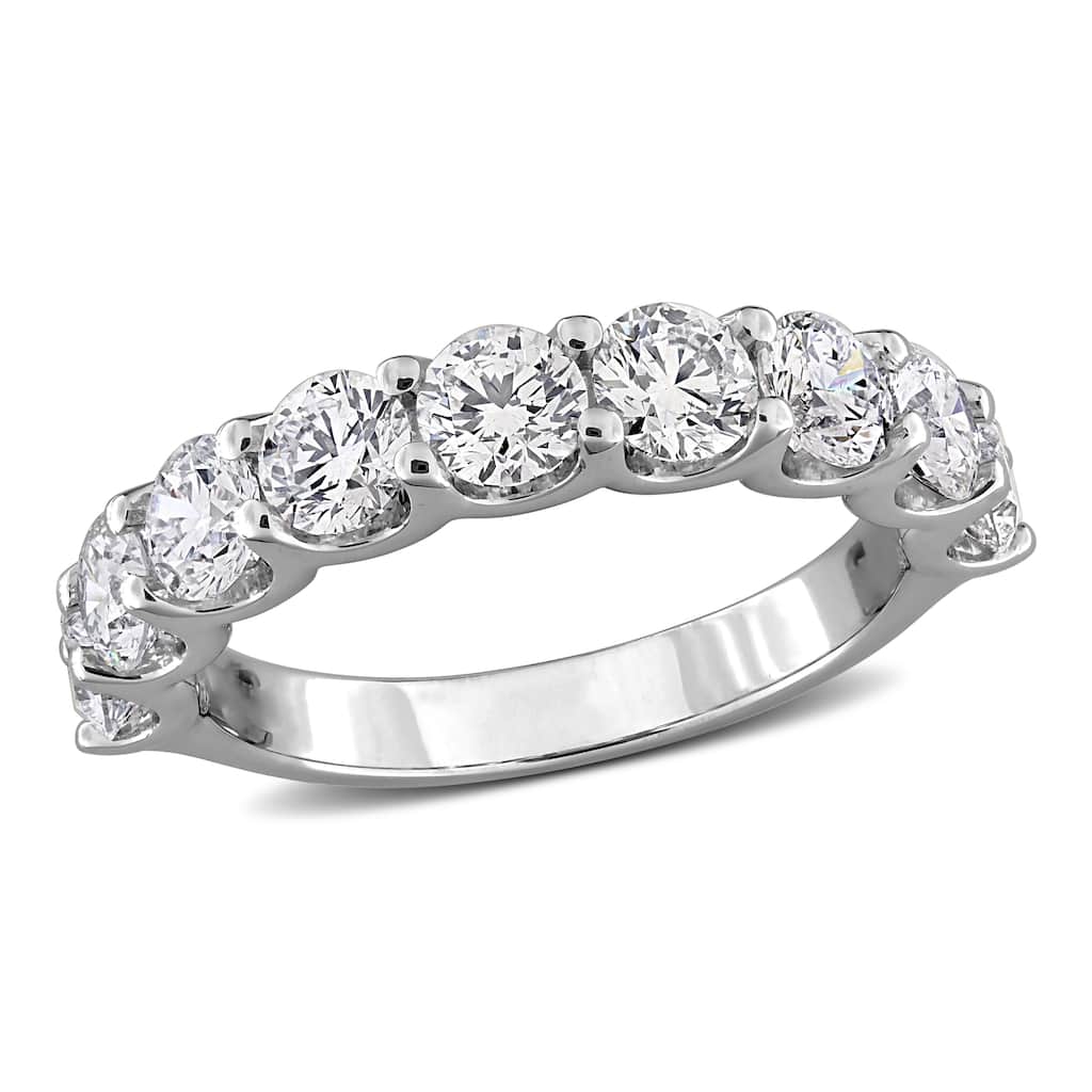 Miadora 1/2ct - 2 1/4ct TDW Lab-Grown Diamond Anniversary Band in Sterling Silver