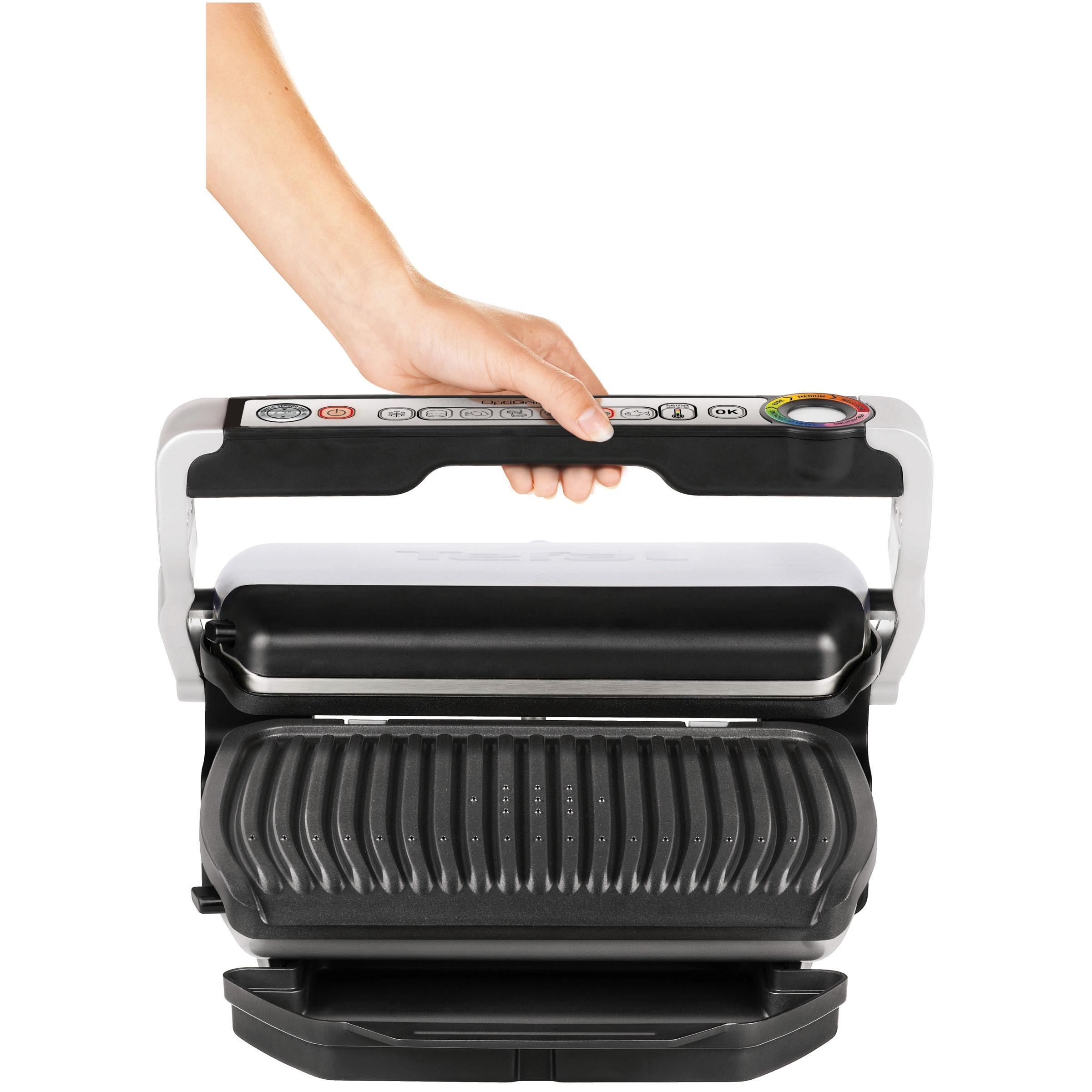 T Fal GC704553 1800W OptiGrill Large Indoor Electric Grill Open Box