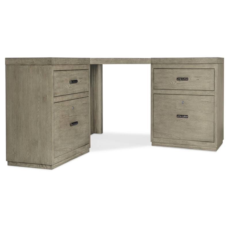 Linville Falls Corner Desk with Two Lateral Files