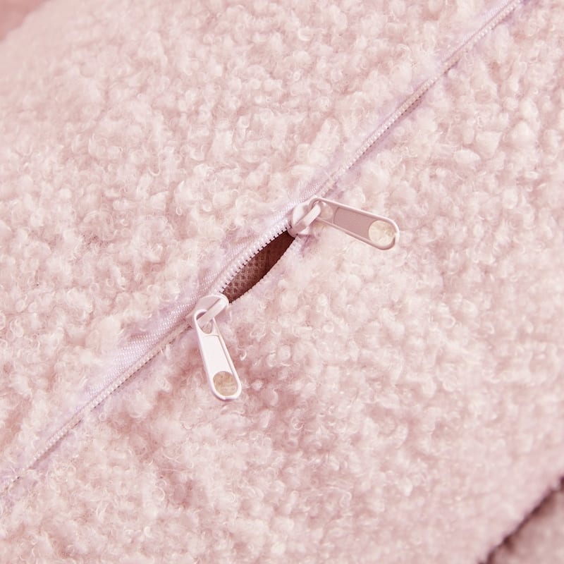 78.7" Teddy Fabric Multi-Functional Foldable 3-in-1 Sofa Bed with Pillows, Lazy Sofa Couch