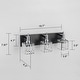 preview thumbnail 23 of 182, 2/3/4-Light Modern Bathroom Crystal Vanity Light Wall Sconces