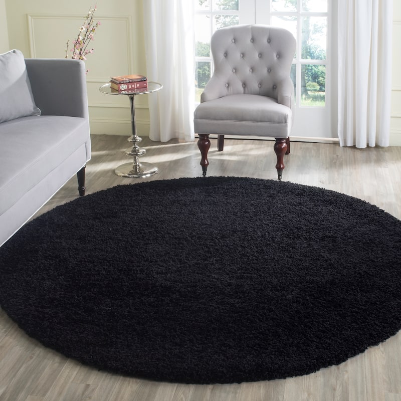 SAFAVIEH Laguna Shag Verdiana Solid Color 2-inch Thick Rug.