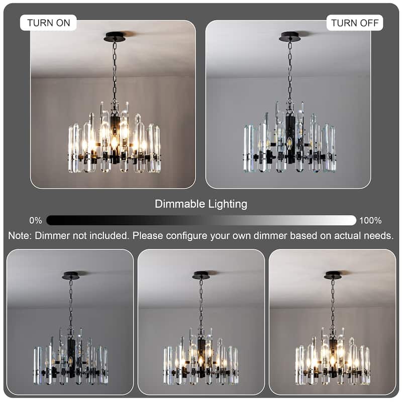 KAYLA 24- 54in Modern Luxury Crystal Chandelier Lighting - LED Ceiling Light Fixture