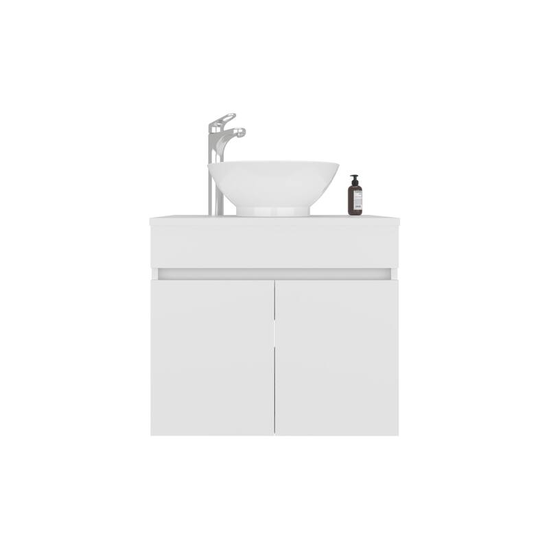 Bathroom Vanity with Clean, and minimalist design, 2 Doors with durable engineered wood