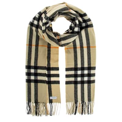 Burberry Giant Check Cashmere Scarf
