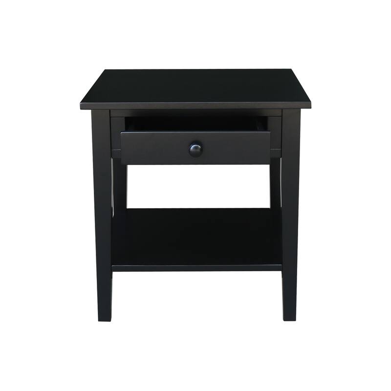 Spencer Square Solid Parawood End Table - 24 in. W x 24 in. D x 25 in. H