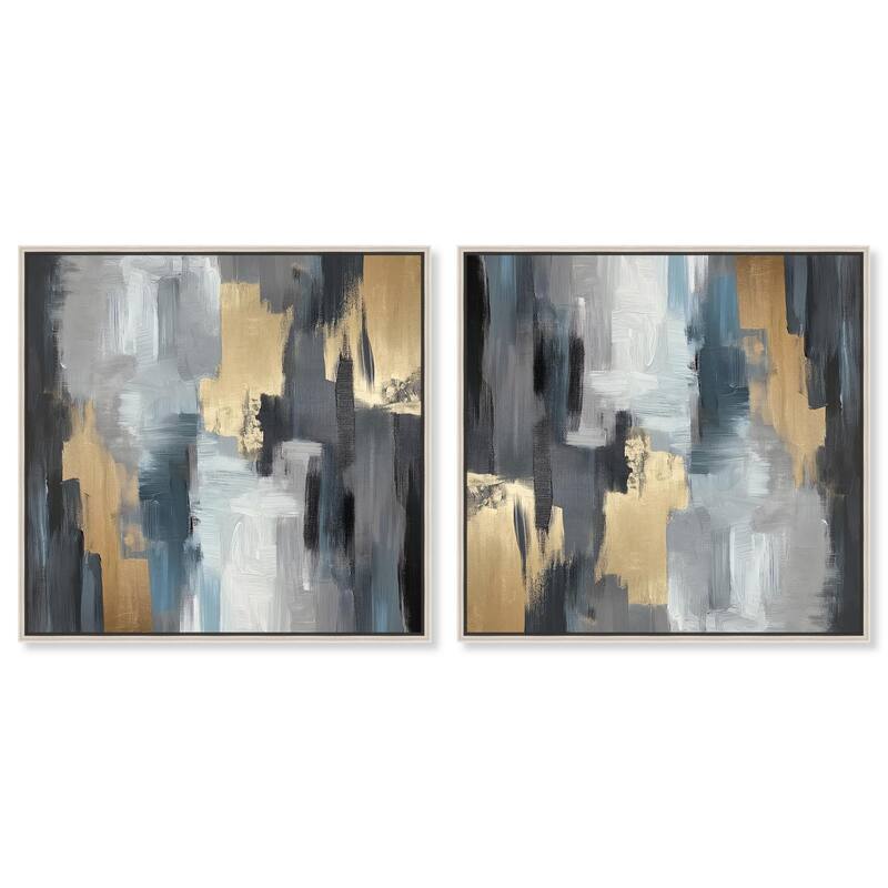 Makes Me Believe Bow Canvas by Art Remedy - 40" x 40" - White