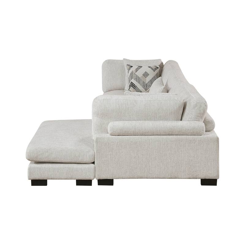 Abbeville Microfiber 3-Piece Modular Sectional with Chaise