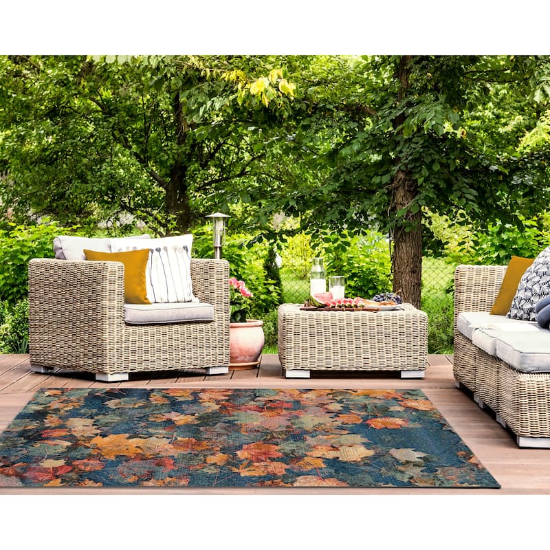 Liora Manne Marina Fall In Love Indoor/Outdoor Rug - 3'3" x 4'11" - Multi