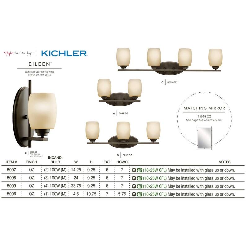 Kichler Eileen 14.5" Wide 2-Bulb Bathroom Lighting Fixture