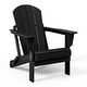 preview thumbnail 13 of 166, Laguna Fade Resistant All Weather Outdoor Patio Folding Adirondack Chair Black
