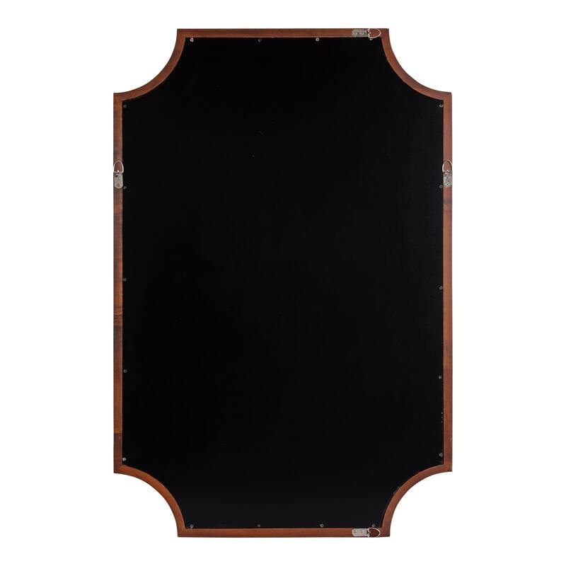 Kate and Laurel Hogan Scalloped Wood Framed Mirror