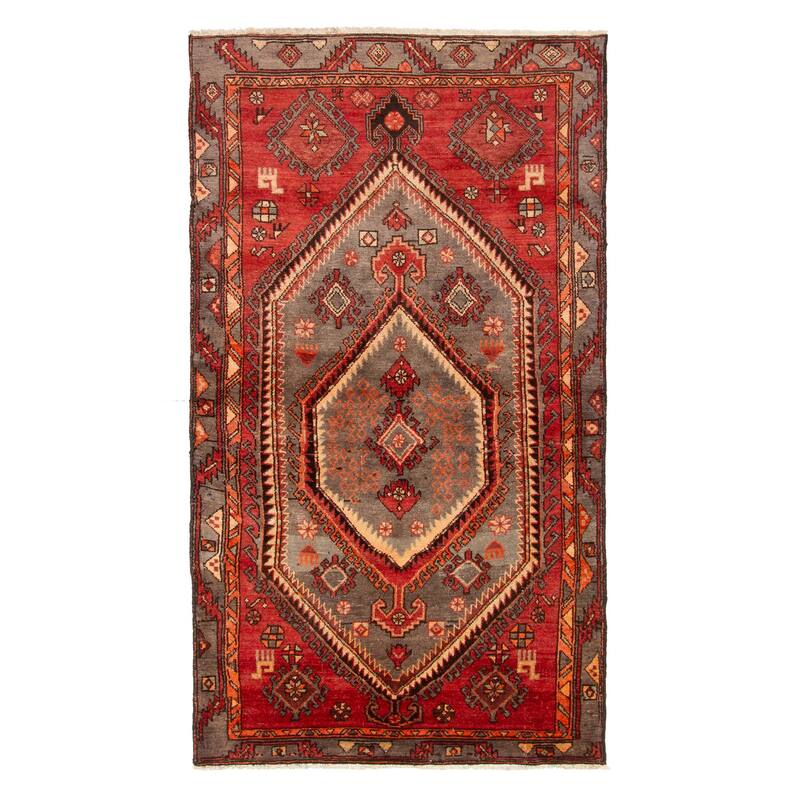 ECARPETGALLERY Hand-knotted Andelz Sage Wool Rug - 3'10 x 6'11