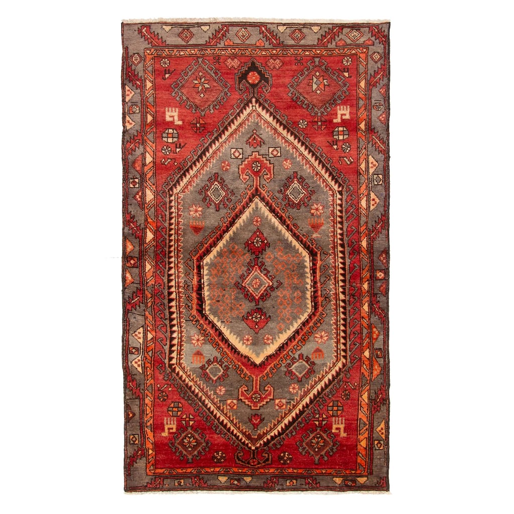 ECARPETGALLERY Hand-knotted Andelz Sage Wool Rug - 3'10 x 6'11
