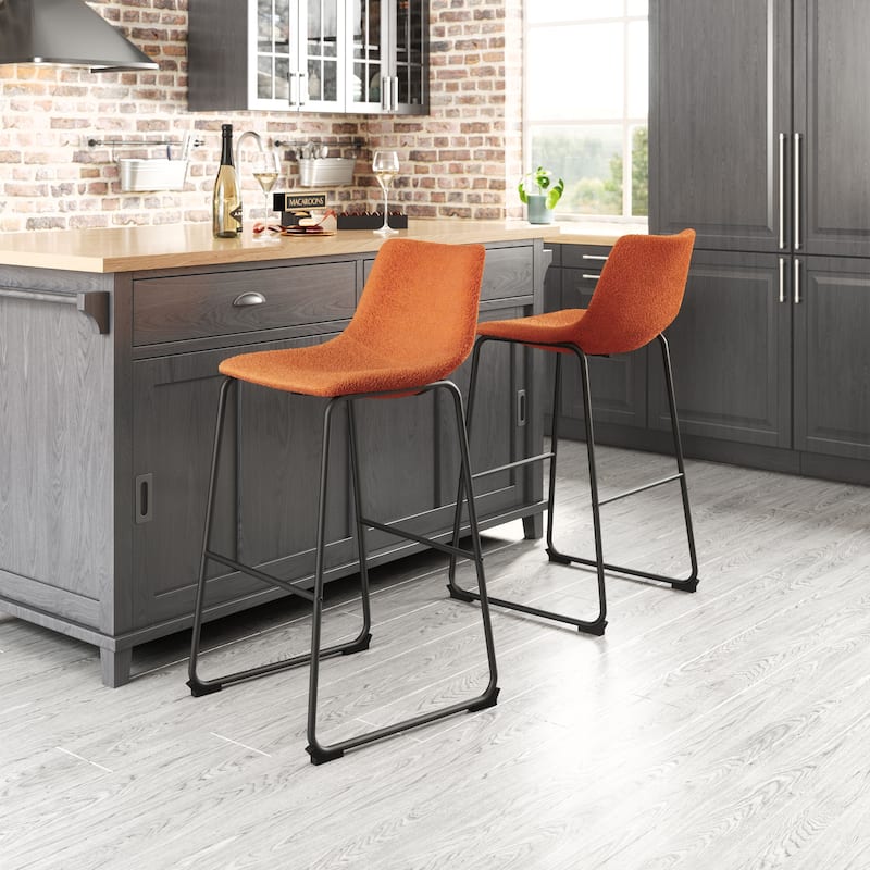 Smart Bar Chair (Set of 2) - 19.7" W x 21.3" D x 39.4" H