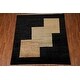 preview thumbnail 3 of 18, Vegetable Dye Gabbeh Oriental Square Area Rug Hand-Knotted Wool Carpet - 6'9" x 6'11"