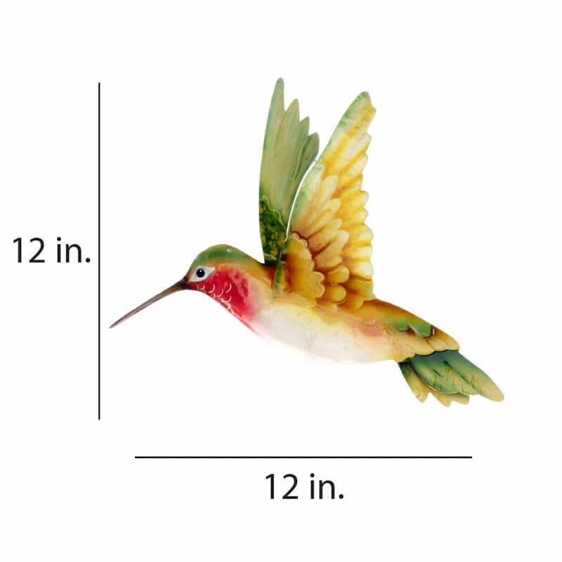 Handmade Hummingbird Yellow and Green Garden Decoration (Philippines)