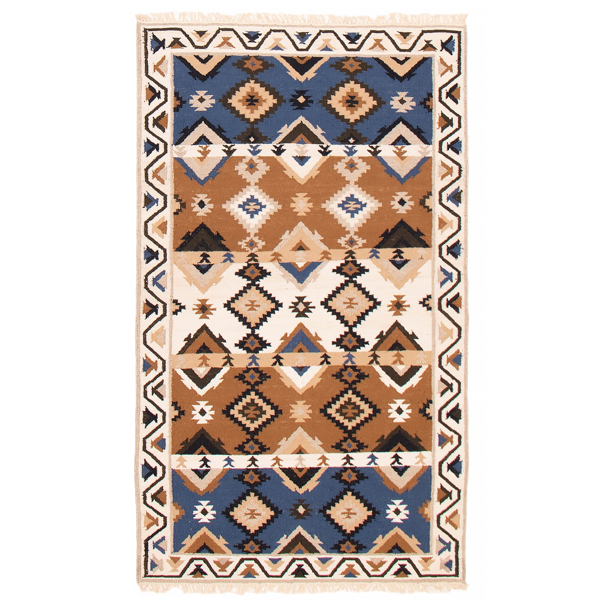 Ankara FW Brown Kilim 5'0" x 8'2" - 5'0 x 8'2