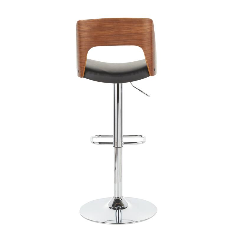 Carson Carrington Paula Adjustable Bar Stool with Rounded Rectangle Footrest (Set of 3)