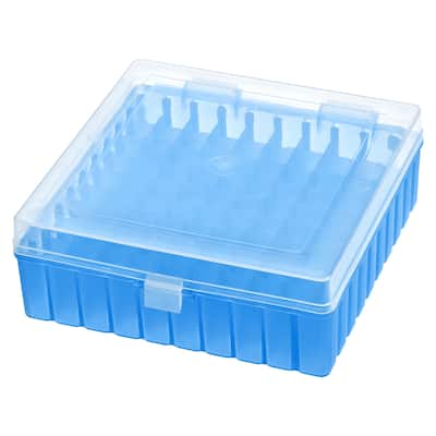 Freezer Tube Box 100 Places Rack for 1.5/1.8/2ml Microcentrifuge Tubes