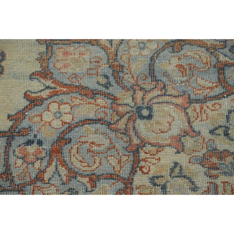 Hand Knotted Oriental 100% Wool Carpet Traditional Floral Beige & Ivories Mahal Area Rug - 13' 5'' X 9' 11''