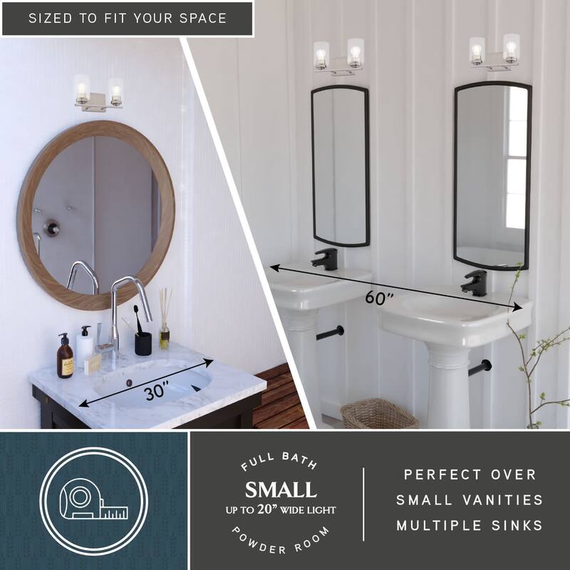 Vaxcel Lighting W0526 Park Ridge 2 Light 13" Wide Vanity Light
