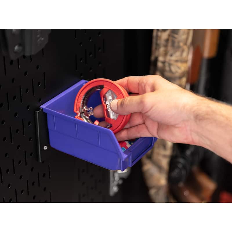 NewAge Products Pegboard Accessory - Parts Bin and Support (Pack of 2)