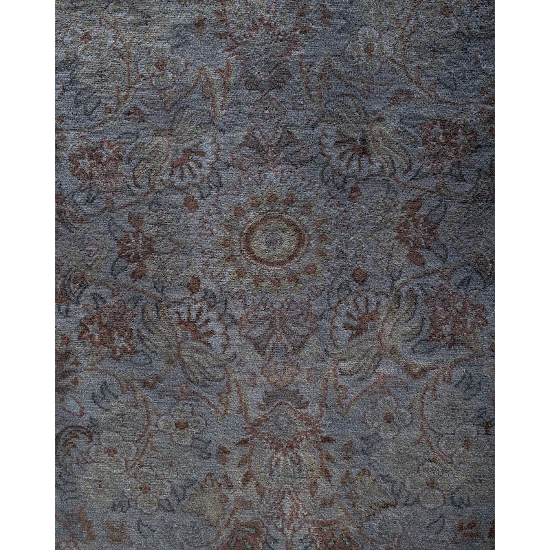 Contemporary Overdyed Wool Hand Knotted Area Rug - 4' 3" x 6' 4"