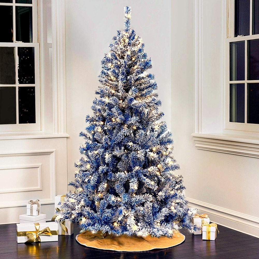 Sky blue christmas tree discount