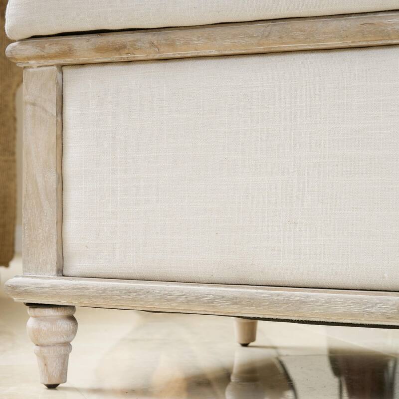 Abilene Fabric Storage Ottoman Bench by Christopher Knight Home