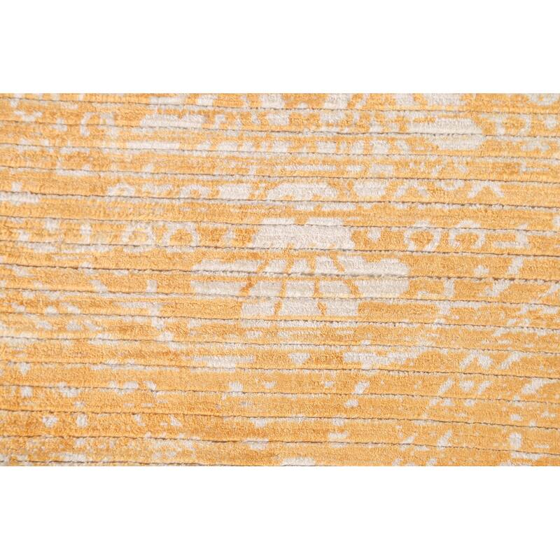 Stripe / Abstract Modern Accent Rug Handmade Wool Carpet - 2'8"x 4'10"