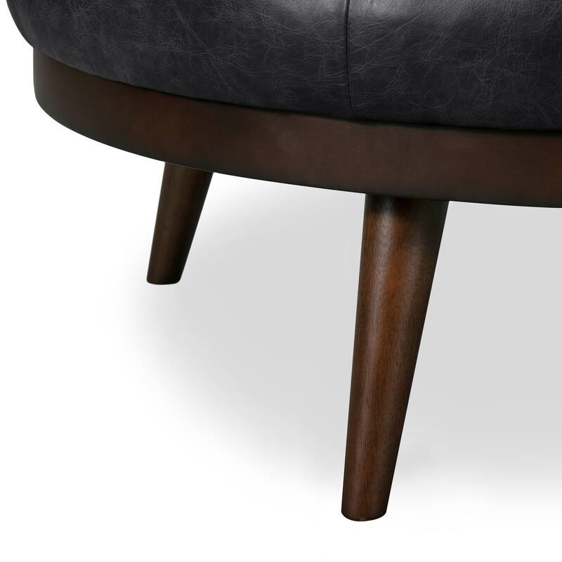 Poly & Bark Gio Ottoman - Full Grain Genuine Italian Leather