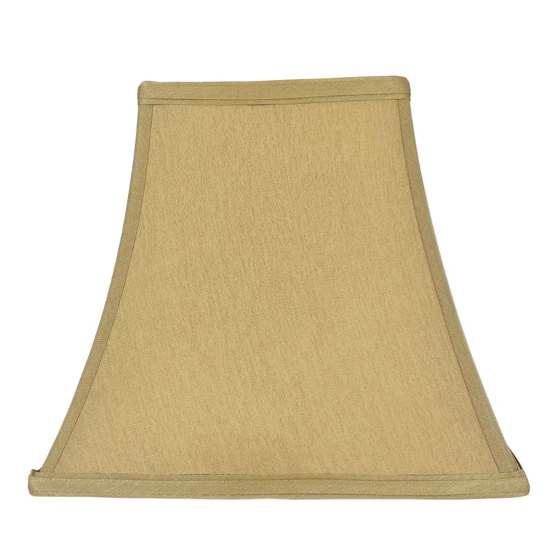 Silk Square Cut Lampshade, 5.25 inch Top, 9 inch Bottom, 8 inch Slant