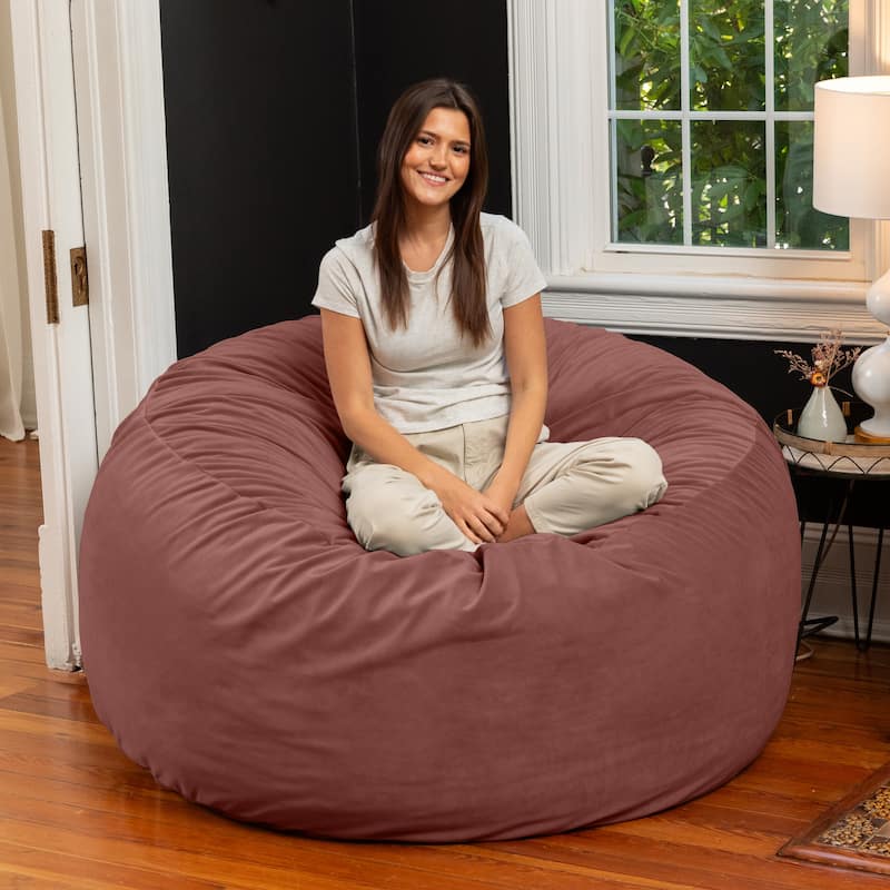Jaxx Saxx 5 Ft Large Bean Bag - Lush Velvet