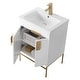 preview thumbnail 7 of 7, 24-inch Modern Bathroom Vanity Set w/ Vitreous China Sink Top
