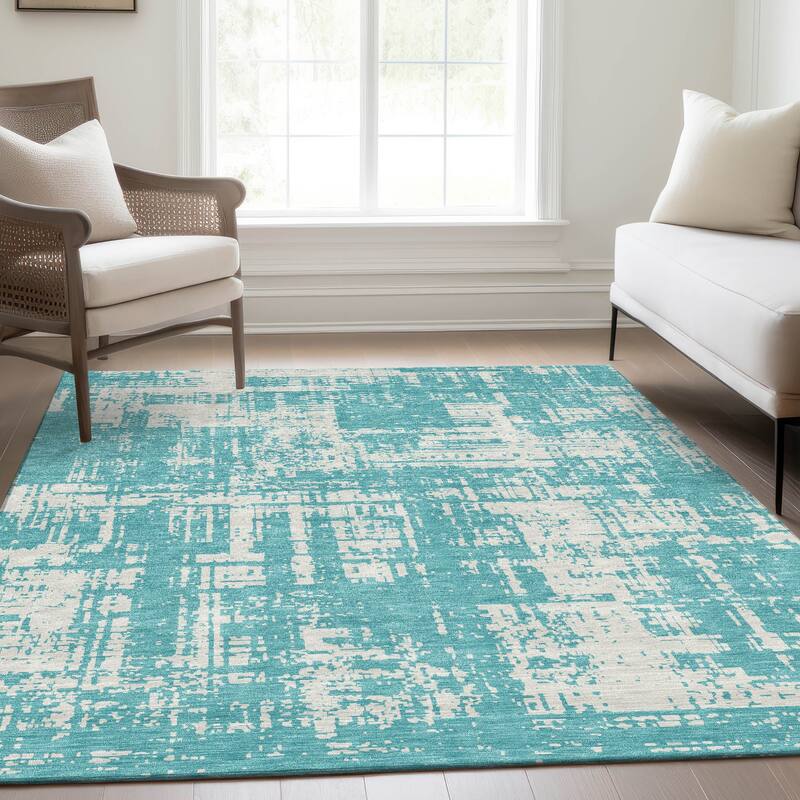 Premium Washable Super Soft Abstract Pixel Mayfield Rug
