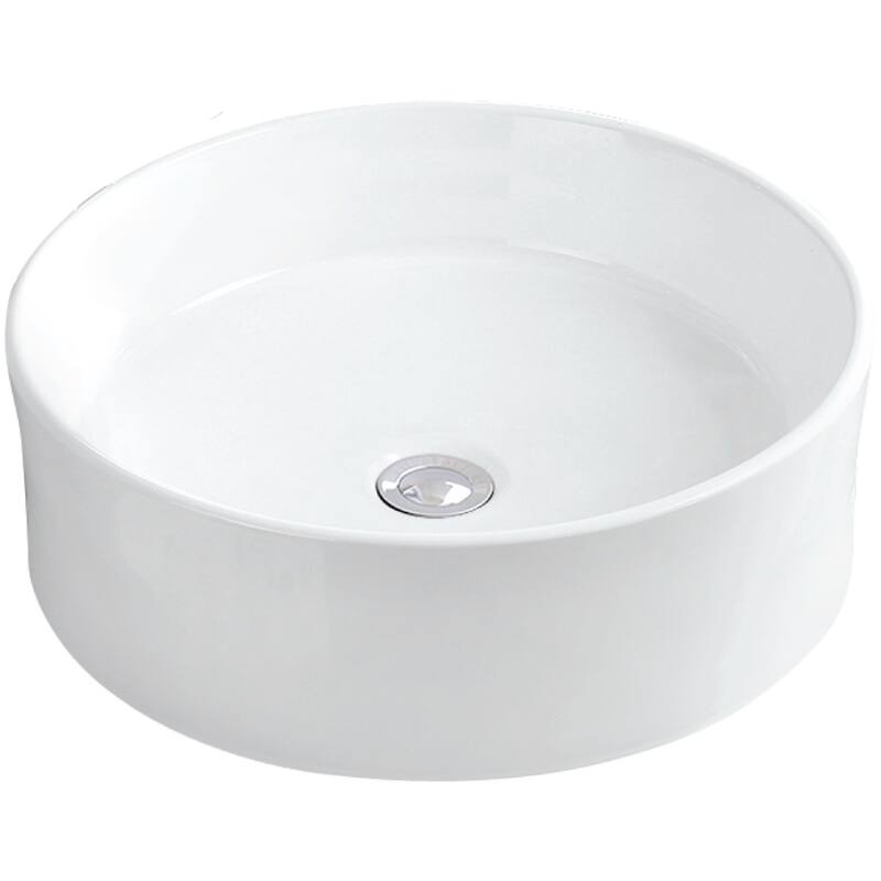 Karran USA VC-420 Valera 18" Circular Vitreous China Vessel Bathroom - White