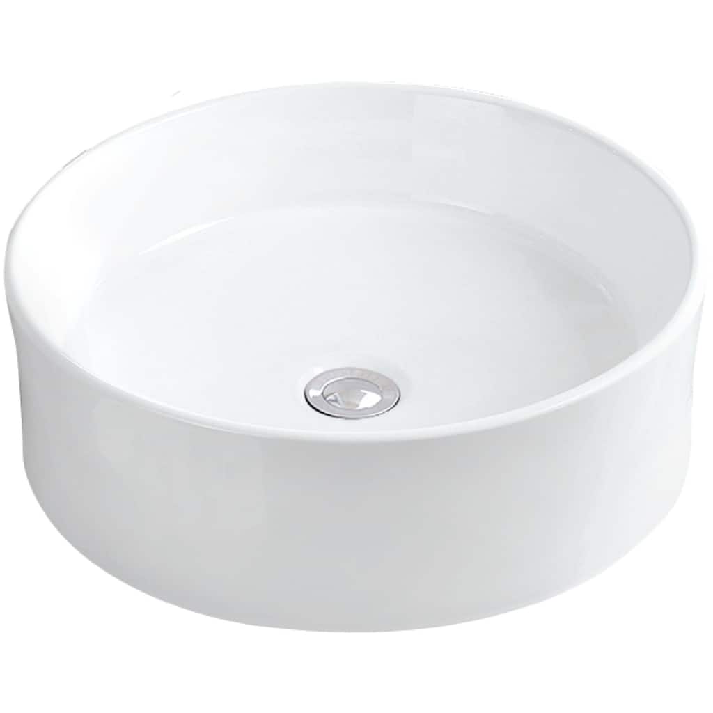 Karran USA VC-420 Valera 18" Circular Vitreous China Vessel Bathroom