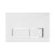Option White Rectangular - Push Plates (Plastic)
