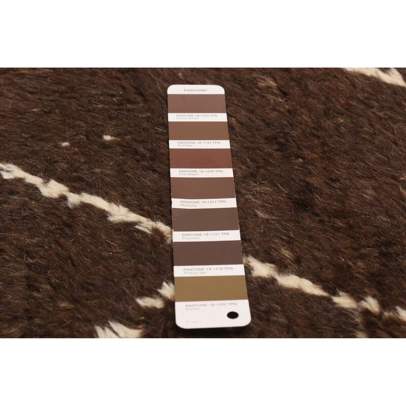 ECARPETGALLERY Hand-knotted Pak Finest Marrakesh Brown Wool Rug - 8'1 x 10'6