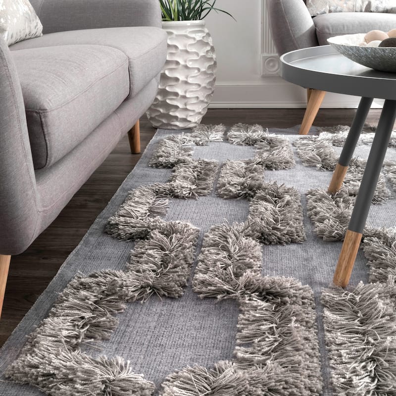Nuloom Annalise Bloc Shaggy Area Rug