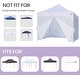 preview thumbnail 4 of 16, Tradesparker 10x10/10x20 Canopy Sidewall Kit 3 Walls+1 Doorwall Fits Pop Up Tents