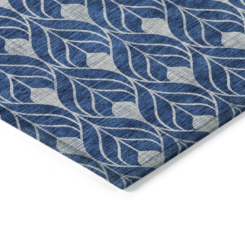 Machine Washable Indoor/ Outdoor Chantille Contempoary Geo Rug
