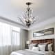 Maxax 4 - Light Unique Classic / Traditional Chandelier with Crystal Accents - MX19046-4-P