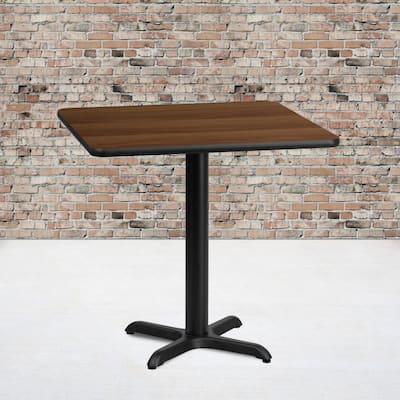 24'' Square Laminate Table Top with 22'' x 22'' Table Height Base - 24"W x 24"D x 31.125"H - 24"W x 24"D x 31.125"H