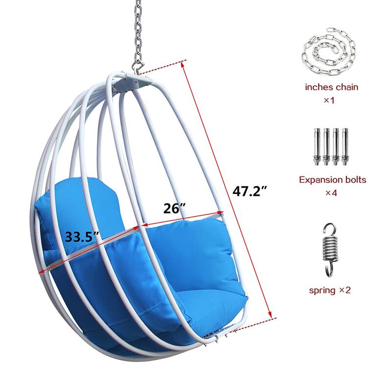Hanging Egg Chair,Hammock Swing Chair with Hanging Kit