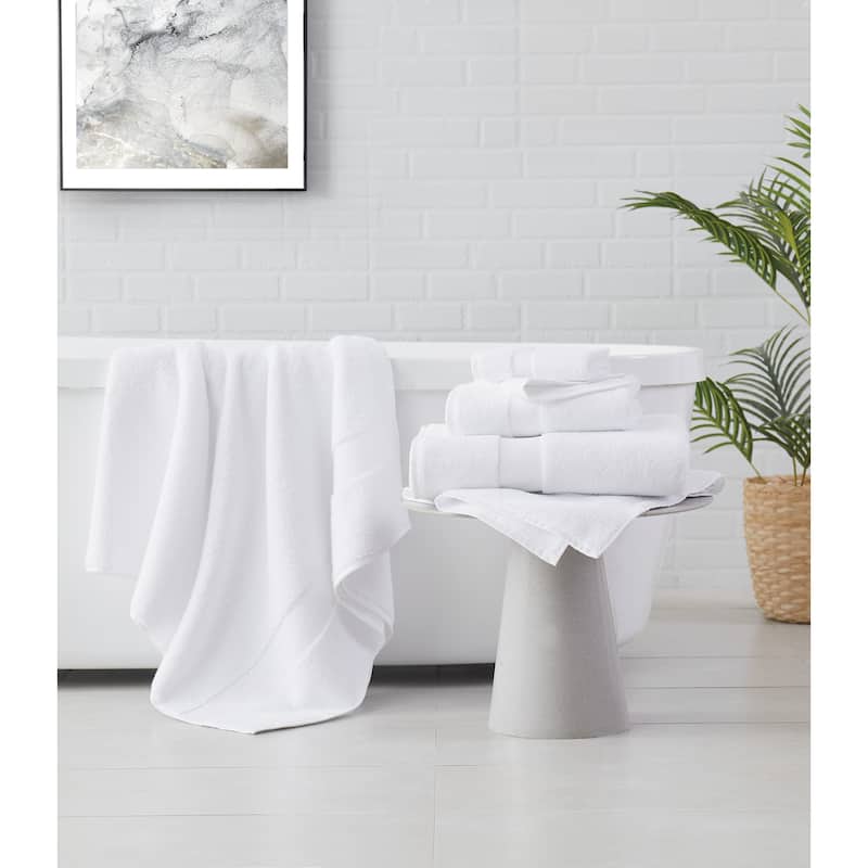 Brooklyn Loom Solid Turkish Cotton 6 Piece Towel Set