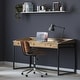 Thumbnail 26, WYNDENHALL Brinkley SOLID ACACIA WOOD Modern Industrial 60 inch Wide Writing Office Desk. Changes active main hero.
